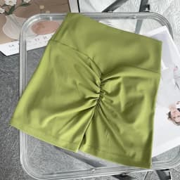Solid Color High Waist Seamless Butt Lift Yoga Shorts Breathable Quick Drying Fitness Leggings Cycling Running Sports Shorts