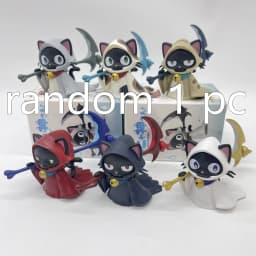 New In Stock Sickle Reaper Cat Twisted Egg Blind Box Reaper Shaped Cat Action Figure Collection Ornament Perfect Christmas Gifts
