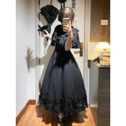 French Elegant Sweet Bowknot Lace Trim Patchwork Midi Dress Women Slim Waist Chic Designer Dress Female Fairy Party Outfits