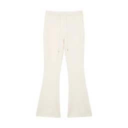 Willshela Women Fashion Solid Drawstring Flare Pants Vintage High Elastic Waist Full Length Female Chic Lady Trousers