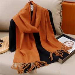 30*180cm Solid Color Women Winter Scarf Warm Thicken Cashmere Shawl Outdoor Tassels Pashmina Lady Wrap Windproof Scarves Luxury