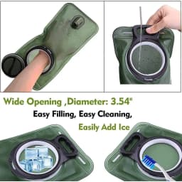 Water Bladder Hydration Backpack 2L Large Capacity EVA Water Bags Reservoir For Running Cycling Hydration Water Storage Bag