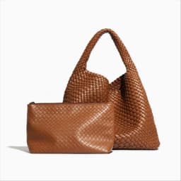 Chic Large Capacity Weave Tote Bag Soft Leather Intrecciato Handbag Shoulder Bags for Women's Fashion Work Travel Daily Outings