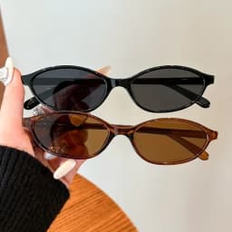 2pcs Women's Vintage Small Oval Sunglasses, UV Protection, Ideal for Outdoor, Travel, Driving & Daily Wear, Perfect Gifts