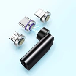 540° Degree Rotating Magnetic Wire Fast Charging PD 5A Adapter For Mobile Phone Accessories Type-C Data Transfer Cable Connector