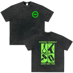 Rock Band Type O Negative The Green Man Vintage Washed T Shirt Gothic Metal Short Sleeve T-shirt Men's Vintage Hip Hop T Shirts