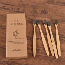5Pcs Ultra Fine Soft Toothbrush Million Bristle Adults Bamboo Toothbrush Vegan Teeth Deep Cleaning Dental Oral Care Tooth Brush