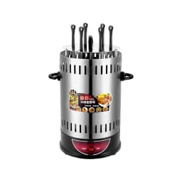 Electric BBQ Grill 6/8/10 Sticks Automatic Revolving Vertical Grill Timing Barbecue Tools Smokeless Mutton BBQ Skewers Machine