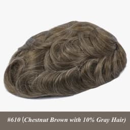 0.02-0.03MM Toupee Men Truly Ultra-Thin Microskin Male Hair Prosthesis Premier Toupee for Men Men's Wig 100% Human Hair System