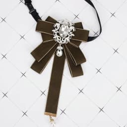 Gorgeous Bow Tie Vintage Luxury Lady Head Diamond Pearl Ribbon Tassel Brooch Chic Girls Elegant Costume Jewelry Collar Pin