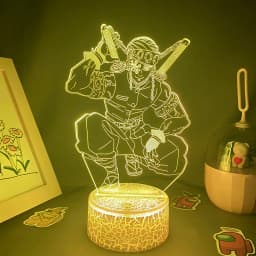 Anime Demon Slayer Figure 3D LED Neon Nightlights Birthday Gift for Friends Otaku Bedroom Decor Manga Lava Lamp Kimetsu No Yaiba