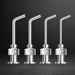 1-inch 45 degree bent metal injection needle tube, stainless steel dispensing needle, dispensing needle distributor accessories