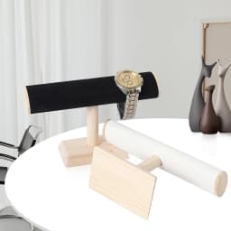 Solid Wood Single Layer Metal Cover Bracelet Holder Packaging Supplies Jewelry Display Jeweler Organizer Woman