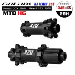 GOLDIX M370 Bicycle Hub 6-Bolt Disc Brake 28Hole Straight Pull Spoke Sealed Bearing 36T Ratchet HG/XD/MS Hub Type Standard/BOOST