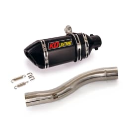 For Ducati Scrambler 800 821 Motorcycle Exhaust System Middle Connect Link Pipe Section Tube 51mm Muffler Baffler With DB Killer