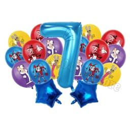 The Amazing Digitals Circus Digit 1-9 Balloons Kids Kawaii Birthday Decoration Baby Shower Gender Reveal Party Supplies Gift New
