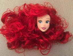Lovely Princess Bald Head DIY Planting Long Soft Hair Doll Head Belle Snow white Baby Girl Favorite Princess Doll Part