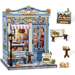 Original CUTEBEE Book Nook Kit DIY Doll House Bookshelf Insert Amazing Gift for Child Morita-Ya Japanese Style DIY Miniature Toy