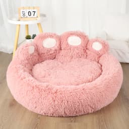 Fluffy Dog Bed Winter Plush Kennel Accessories Pet Products Large Dogs Beds Bedding Sofa Basket Small Mat Cats Big Cushion Puppy