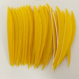 50 Pcs 5" IBOUNFOX Turkey Arrow Feather Shuttle Shape Archery Feather Fletching 5 Inch for Arrow Accessories -Right Wing