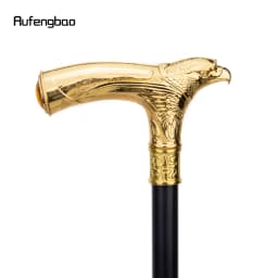 Gold Luxury Eagle Head with Rhinestone Walking Cane Fashion Walking Stick Gentleman Elegant Cosplay Cane Knob Crosier 93cm