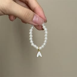 For Mini Labubu Pendant Accessories Letter Pearl Necklace For 4.0 Labubu Pin for Love Series Doll Accessories Dolls' Decoration