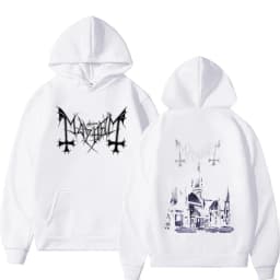 Mayhem De Mysteriis Dom Sathanas Graphic Pullover Men Women Fashion Death Black Metal Rock Band Hoodie Male Classic Sweatshirt