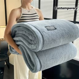 Half Plush Microfiber Blanket Short Velvet Fluffy Throw Warm Cozy for All Seasons Twin/Full/King Size Available