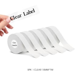 3/5/10PK Continuous Label Tape 15mmx7m Self-adhesive Sticker Thermal Paper Compatible for Marklife P12 P15 D30 Q30 Label Printer