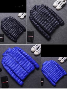 Ultra Light Down Jackets Feather Cotton Hoodie Autumn Winter Men Long Sleeve Zipper Waterproof Lightweight Coat Tops Oversize