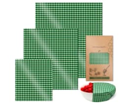 Beeswax Food Wraps Roll Reusable Beeswax Eco-Friendly Sustainable Food Storage Wrap for Sandwich Cheese Fruit Bread Snacks