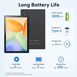 KOOMDIGI 10.1 Inch Android 4G LTE Tablet PC MTK6755 Octa Core 20GB RAM (4GB+16GBExpand) 64GB ROM 1280×800 IPS Display Dual Band 2.4G/5G WiFi 5000mAh 5MP+13MP Dual Camera 4G Calling