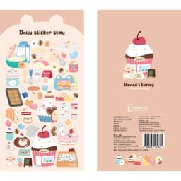 BONITO Cake Desserts Cute Hamster Bakery Stickers Scrapbooking Diy Journal Diary Stationery Sticker School Supplies Gift