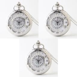 Creative Silvery Engraved Hollow Quartz Pocket Watch with Arabic Numerals Vintage Pendant Necklace for Birthday Gift Chain