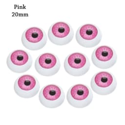 10pcs 12/20mm Funny Plastic Doll Safety Eyes For Animal Toy Puppet Making Dinosaur For Bjd Doll Round Eyes DIY Craft Accessories