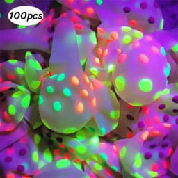 1Set Neon Balloons Neon Glow UV Glow Balloons Garland Arch Kit Fluorescent Globos Blacklight Birthday Party Decor Baby Shower