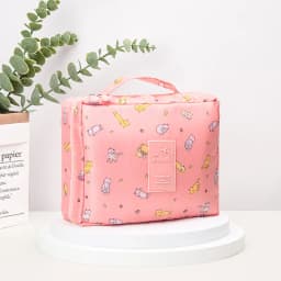 Designer Luxury Portable Cosmetic Storage Bag Makeup Pouch Women Large Multi-compartment Travel Wash Toilet Bathroom Organizers