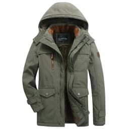 Men's Casual Winter Thick Warm Parkas Windproof Overcoats Male Fashion Hooded Cotton-padded Down Jackets Outdoors Long Coats