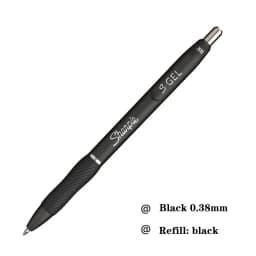1pcs American Sharpie Press Gel Pen 0.5mm Black Ultra-fast-drying Smooth Signature Pen Cute Stationery Office Accessories Caneta