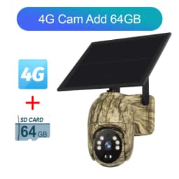 Ubox Solar Camera 4G LTE Cellular Trail Camera with Solar Panel Security Cam Full Color Night Vision for Outdoor Wildlife