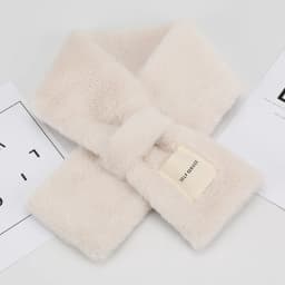 Winter Women's Faux Rabbit Fur Scarf Soft Plush Solid Color Neck Collar Warmer for Adults And Children