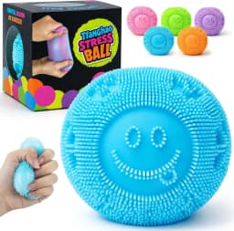 Fuzz Ball Squishy Stress Ball, Soft Tactile Fidget Toy for Anxiety & Stress Relief, Sensory Calming Grip Squishy Ball for Kids Adults, Fun Christmas Gift, Party Favor & Student Prize