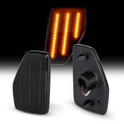 2Pcs Canbus LED Bumper Fender Side Marker Light Turn Signal Lamps For Hummer H3 2006-2010 H3T 2009-2010 39smd Amber OEM#15873638