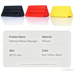 Piriformis Massage Roller with 3 Different Heads for Targeted Trigger Point Pressure Relieve Pain and Tightness in The Low Back