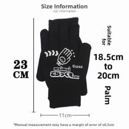 Maimai Dance Gloves Unisex Large Size Elastic Knitted Fabric Wear Resistant Warm Gloves for Men And Women Students