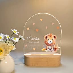 Personalized Children Animal Lamp Custom First Name 3D Night Light For Baby Kids Bedroom Home Decoration Birthday Christmas Gift
