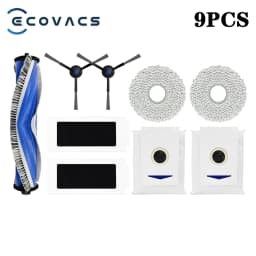 Ecovacs Debot T30 Pro Omni / T30 OMNI / YEEDI M12 Pro+ Parts Roller Side Brush Hepa Filter Dust Bag Mop Cloth Bracket