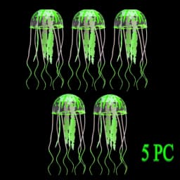 Artificial Swim Glowing Effect Jellyfish Aquarium Decoration Fish Tank Underwater Luminous Ornament