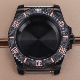 PVD Black NH35 40mm Men's Watch Case Sapphire For SUB Seiko NH35 NH36 NH38 NH34 Miyota 8215 ETA 2824 Movement Yacht-Master 20ATM