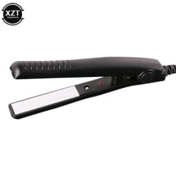 Portable 2 in 1 Curling Iron Ceramic Curling Iron and Straightener Mini Iron Straightener Plate Clip Hair Styling Tools